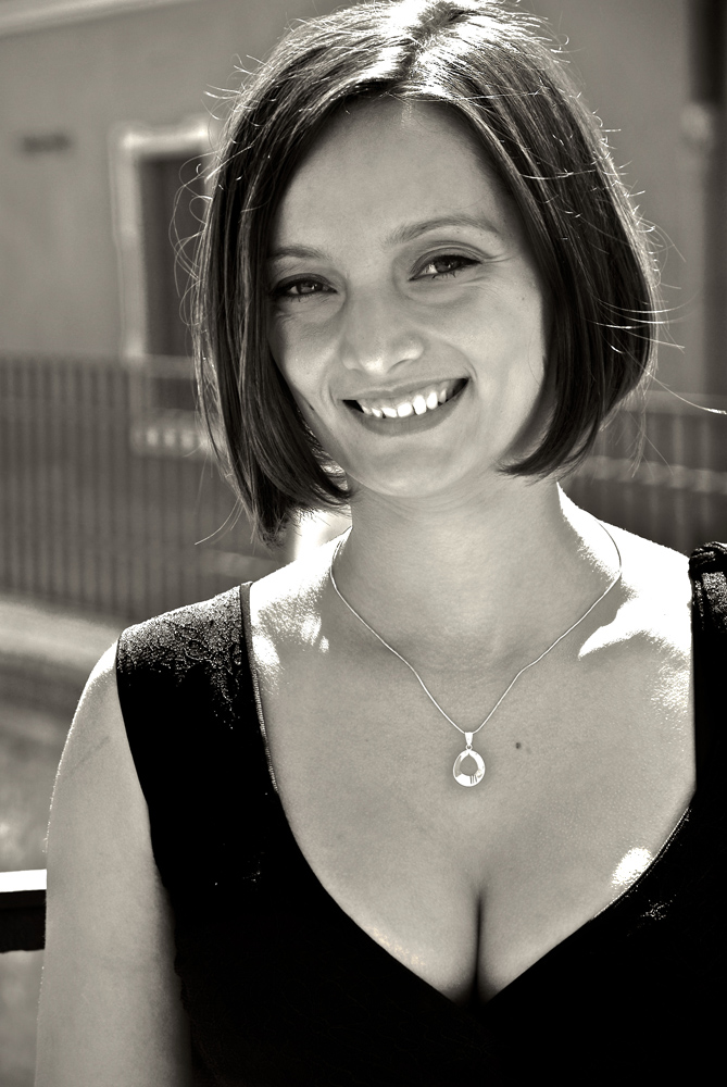 Junge Frau in Sibiu