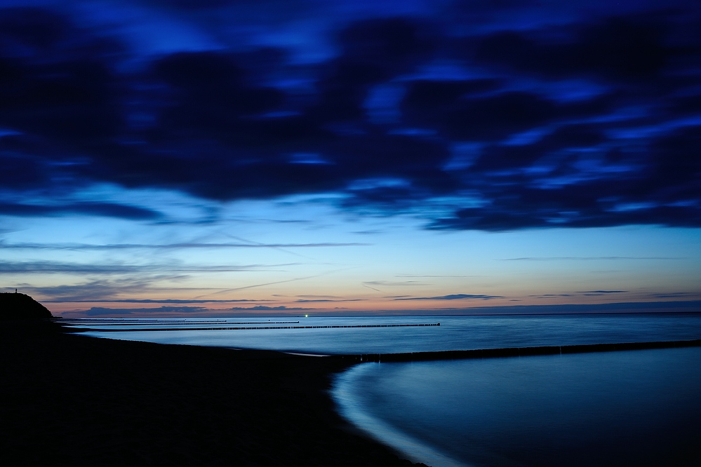 Kölpinsee/Usedom am Meer bei Nacht