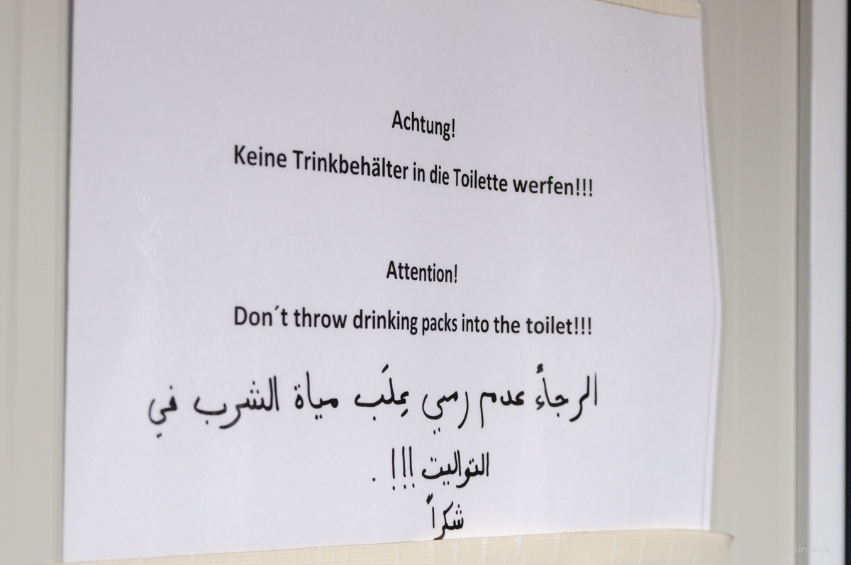keine Trinkbehälter oder was?