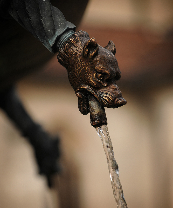 Kloster Bebenhausen bei Tübingen:
Brunnen im Innenhof
