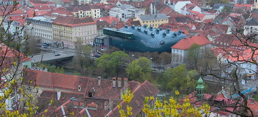 Kunsthaus in der Grazer Altstadt