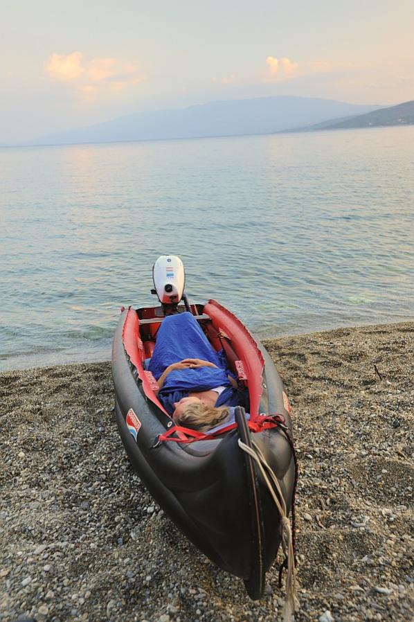 Kurz nach Sonnenaufgang auf der Insel Alatas (Griechenland)