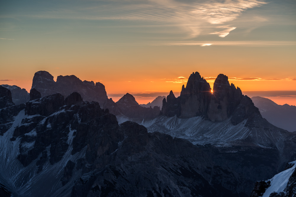 Kurz vor Sonnenaufgang