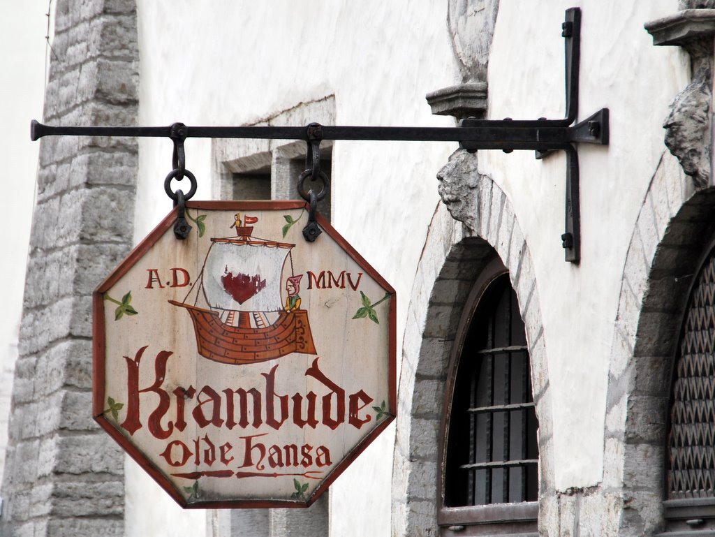 Ladenschild in Tallinn, Estland