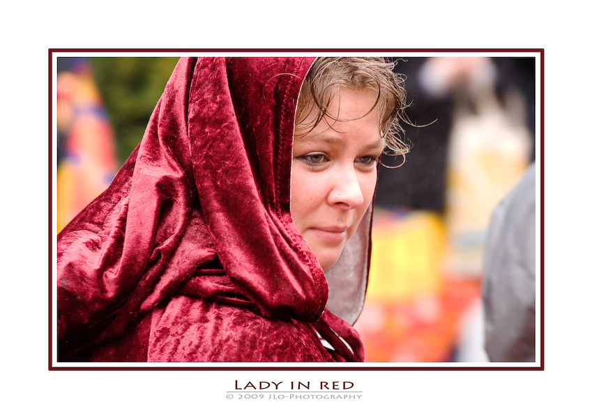 Lady in red