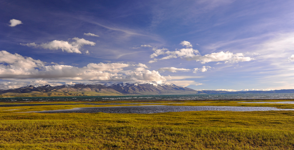 Lake Manasarovar mit Gurla Mandhata 7649m