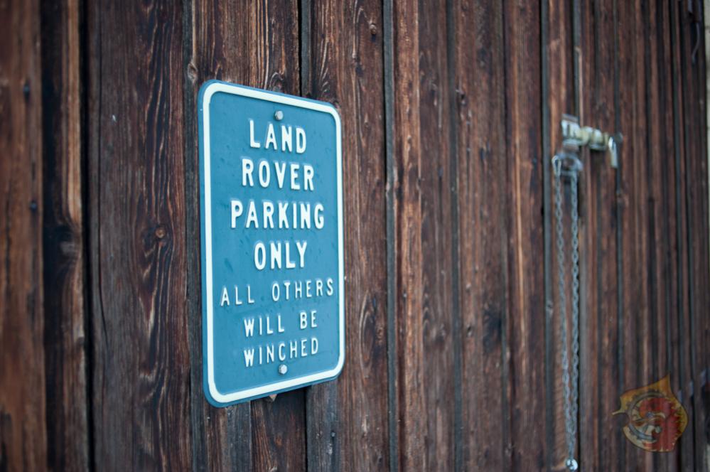 Land Rover parking only