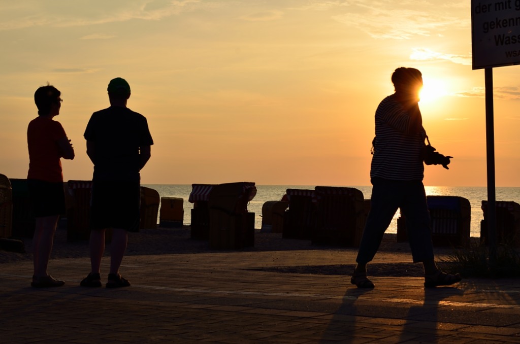 Laufender Sonnenuntergang