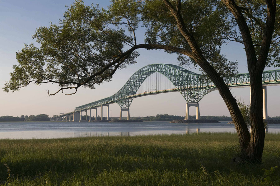 Laviolette Bridge Trois Riviers Quebec Canada