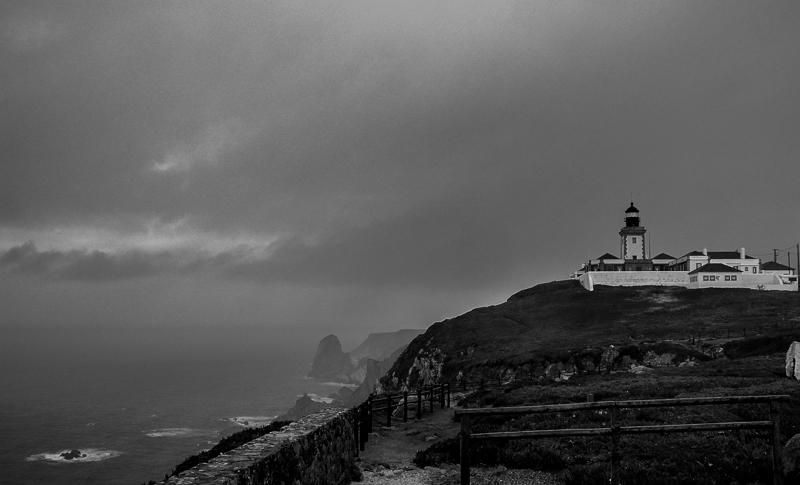 Leuchtturm bei schlechtem Wetter
S/W
Cabo de Roca