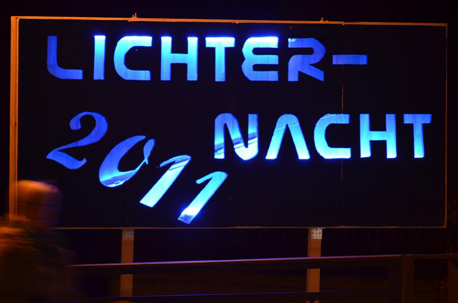 Lichternacht 2011, in Oranienburg. Leider sind die Leute immer wieder durch das Bild gelaufen.
