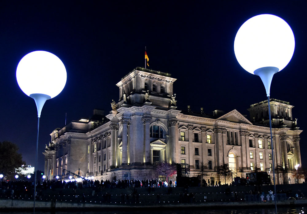 Lichtgrenze, 25 Jahre Berliner Mauer