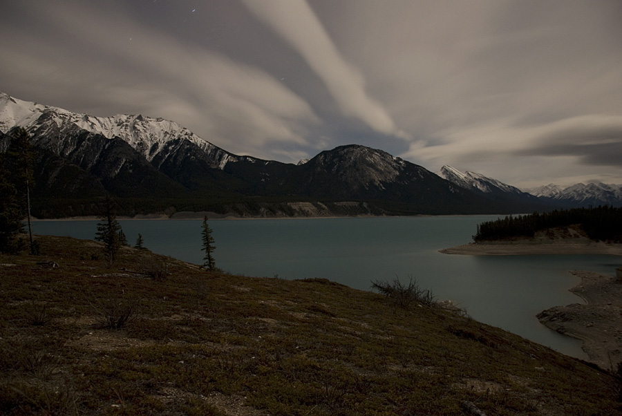Lichtmalen Lake Abraham 1