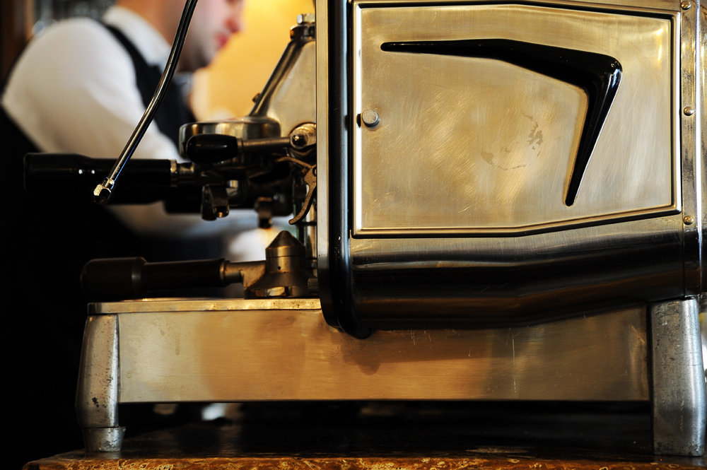 Making of cappuccino