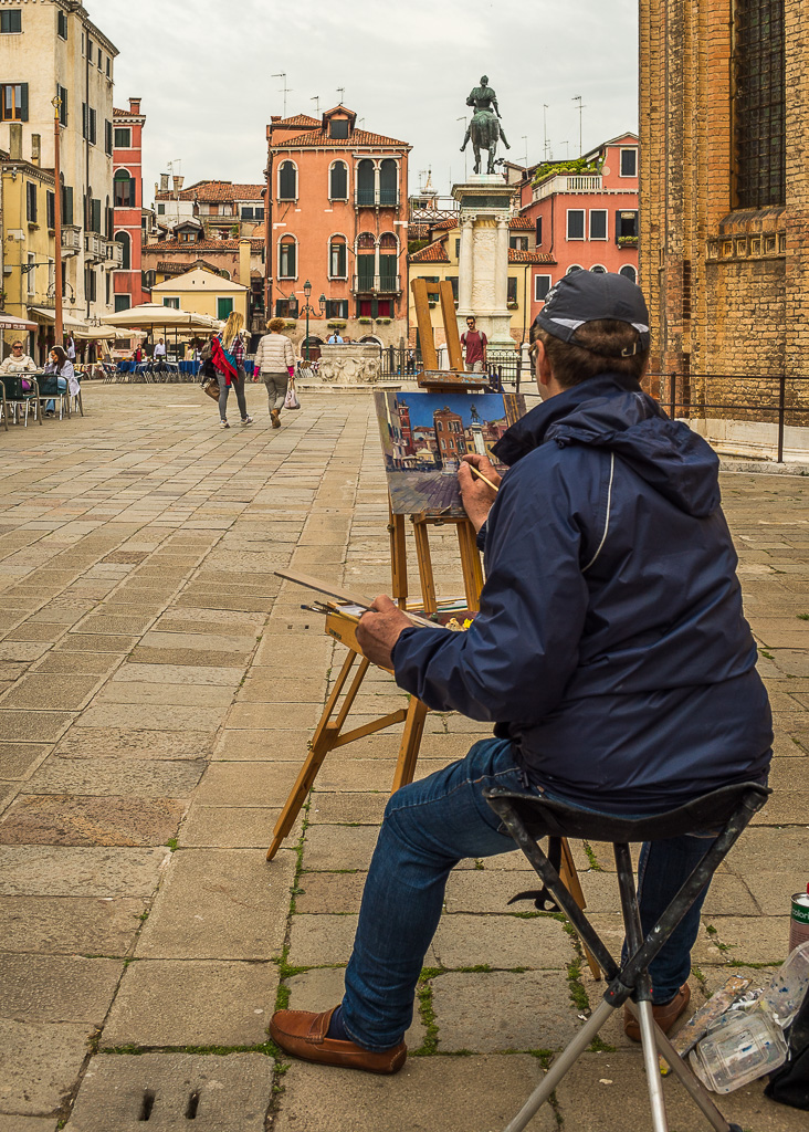 Maler in Venedig San Zanipolo