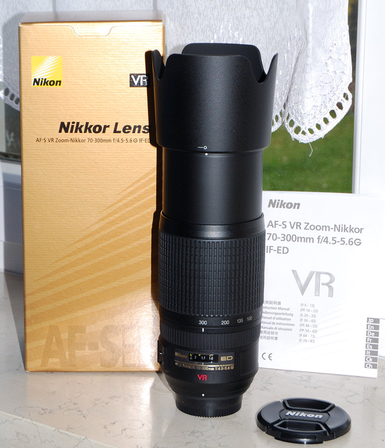 Mein neu geliefertes 70-300 VR-Nikkor.