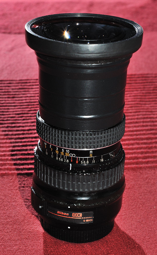 Mein selbstgebasteltes zirkulares DX-Fisheye, endgültige Bauversion.