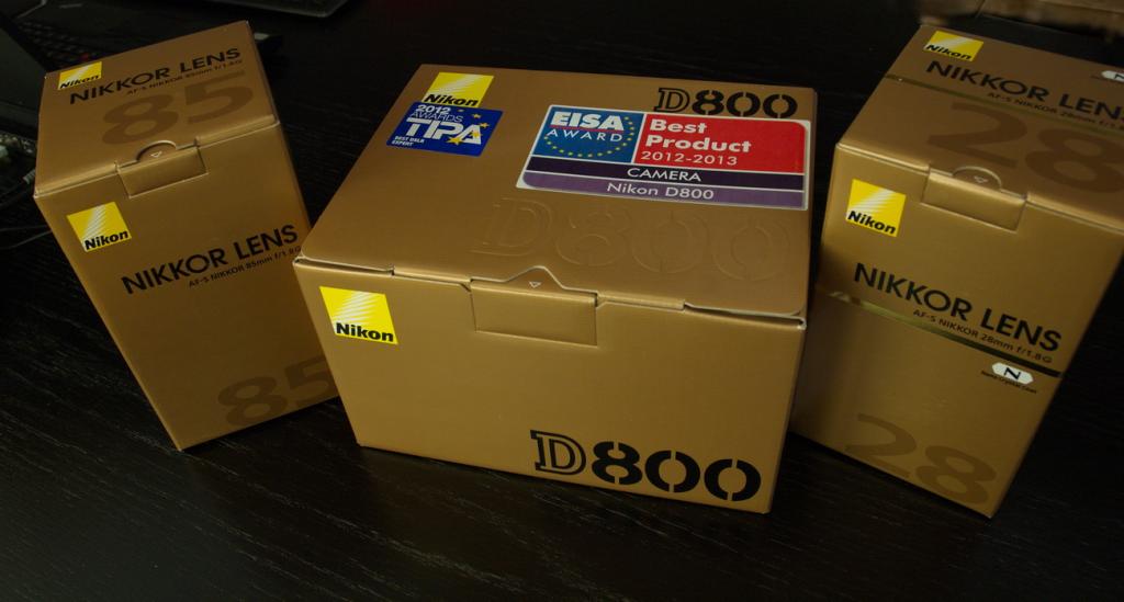Meine neue D800 noch verpackt.