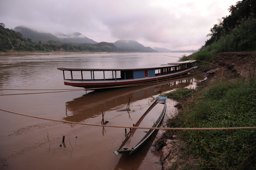 Mekong bei Luang Prabang am Morgen