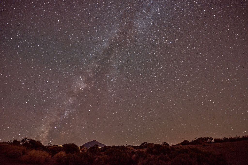 Milchstrasse über Teide bearbeitet