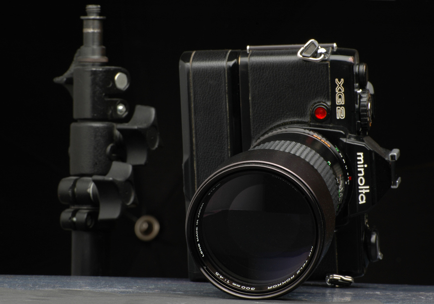 Minolta XG2 mit MD Rokkor 300/4.5