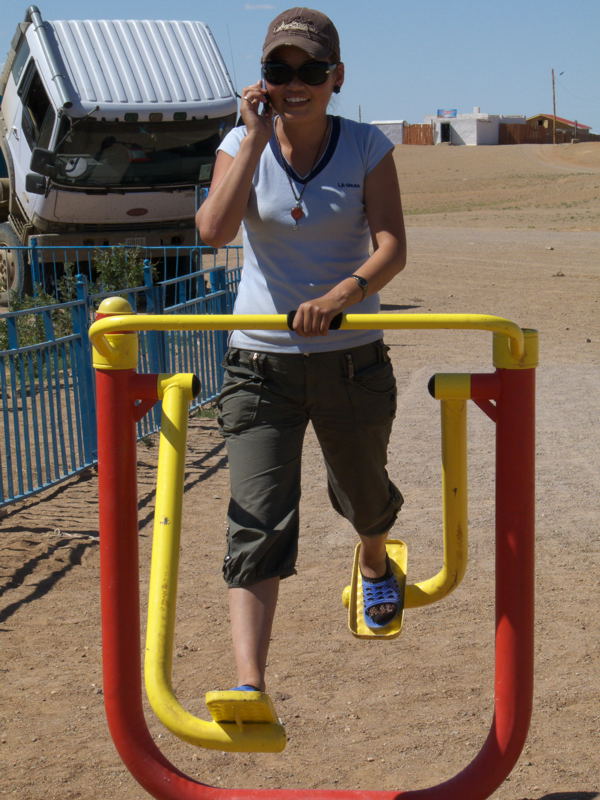 Mitten in der Wüste Gobi ( Mongolei )