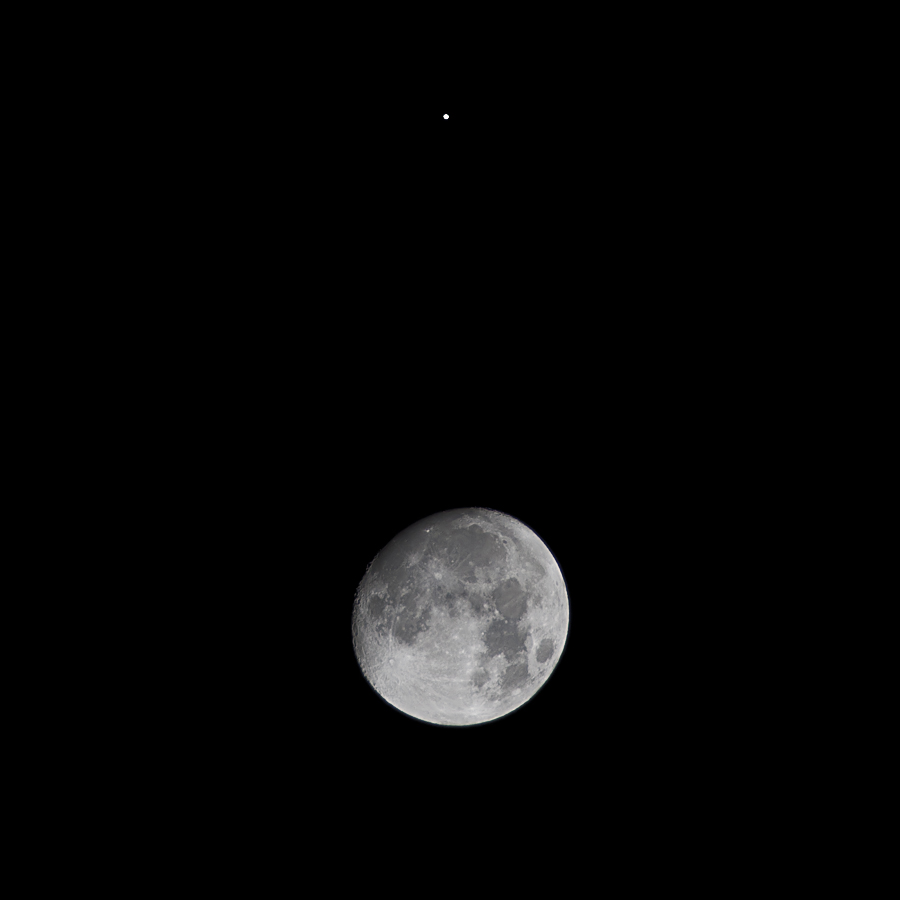 Mond und Jupiter
