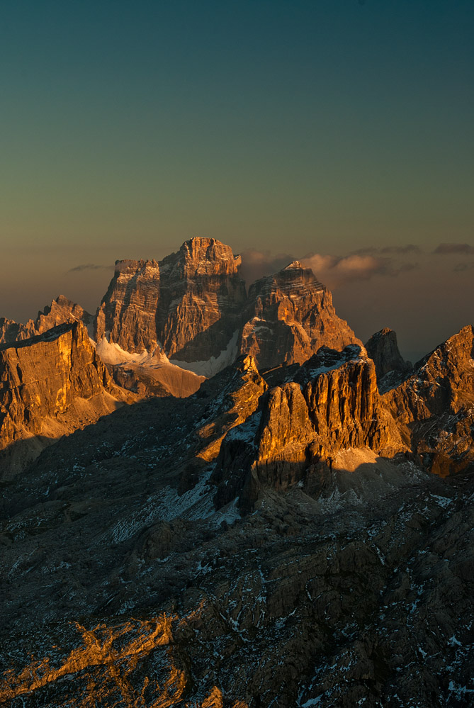 Monte Pelmo im Abendrot