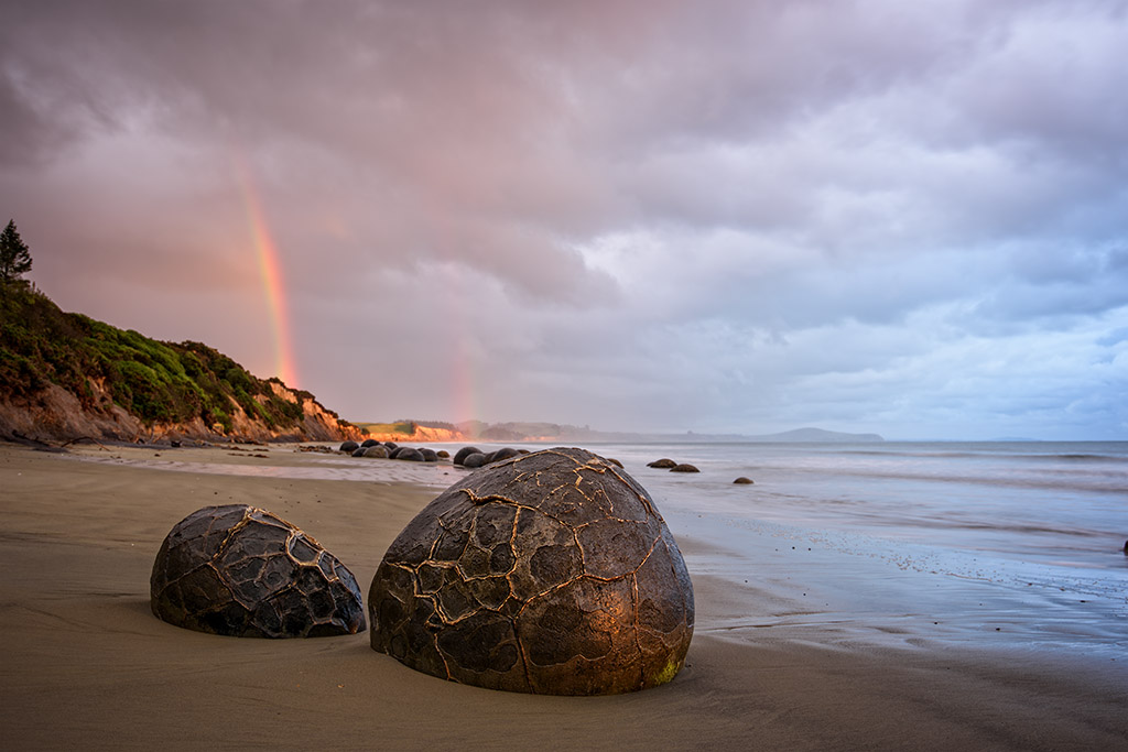 Moreaki Boulders Regenbogen klein