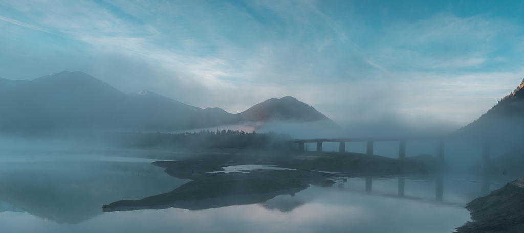 Morgennebel an der Fallerklammbrücke
