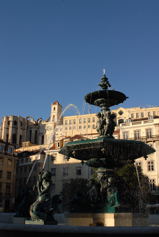 Morgenstimmung auf der Rossio