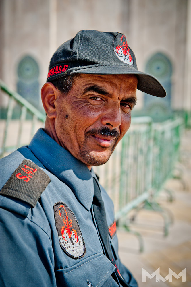 Moschee Hassan II - Sicherheitsbeamter Omar