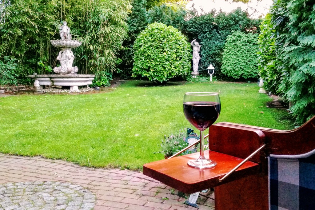 Nach der Gartenarbeit