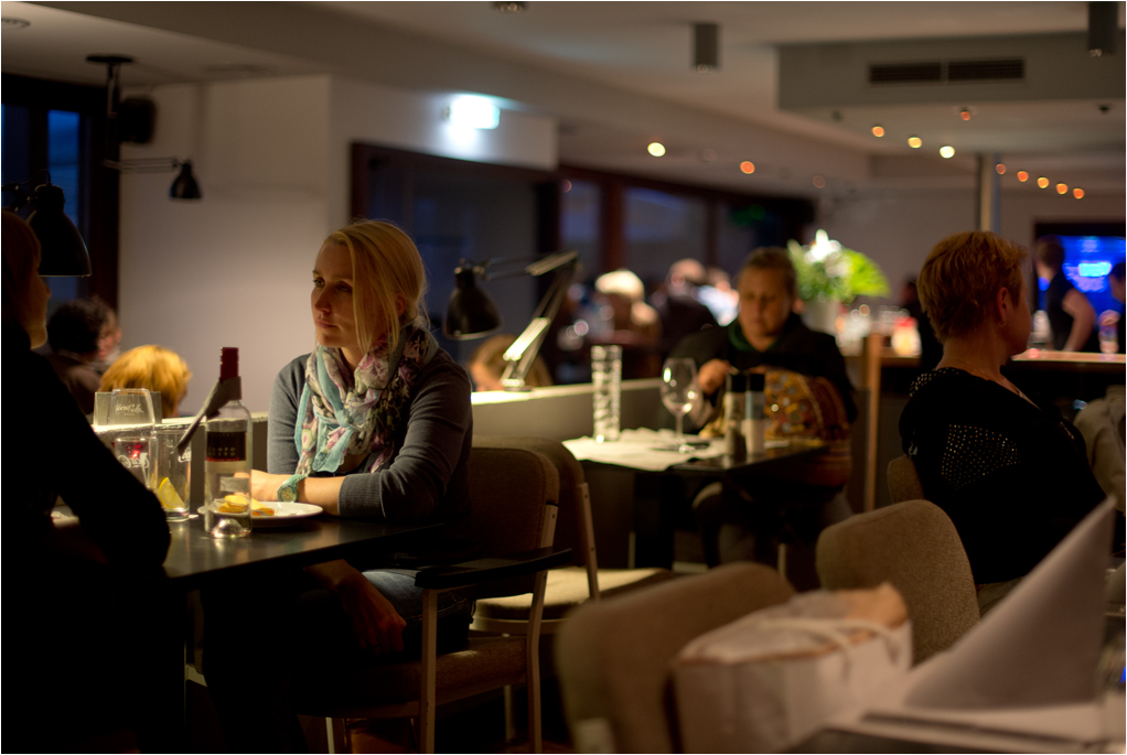 Nachts im Cafe