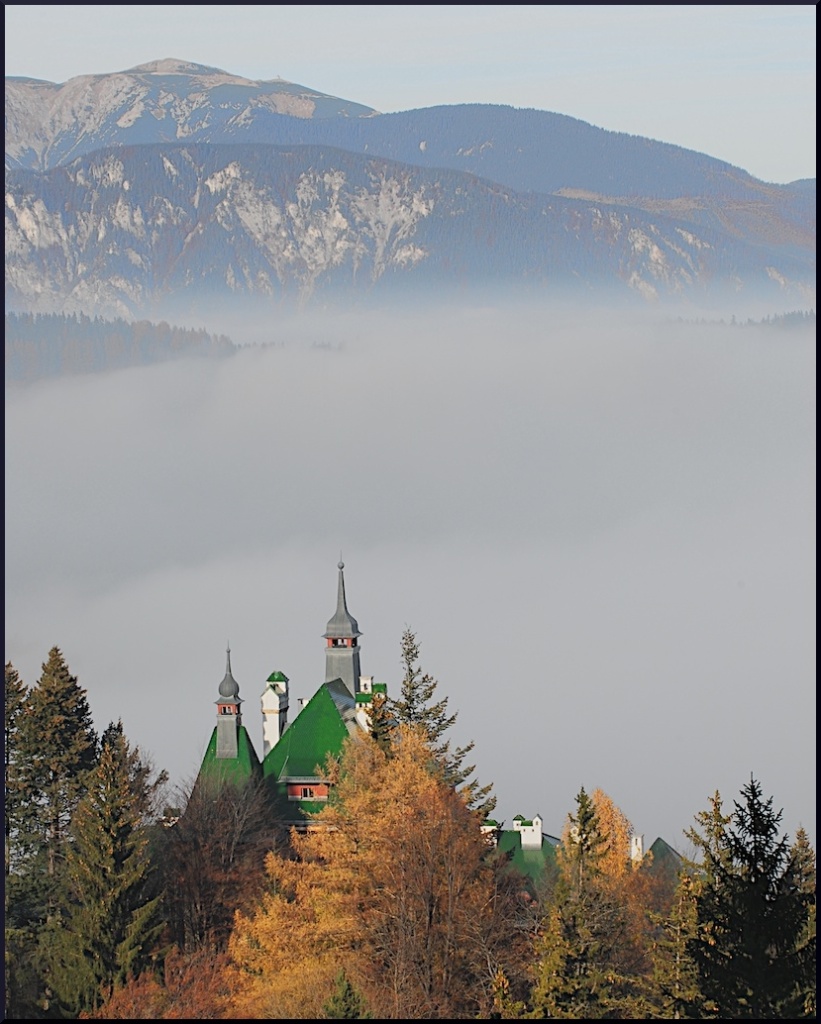 Nebel mit Rahmen