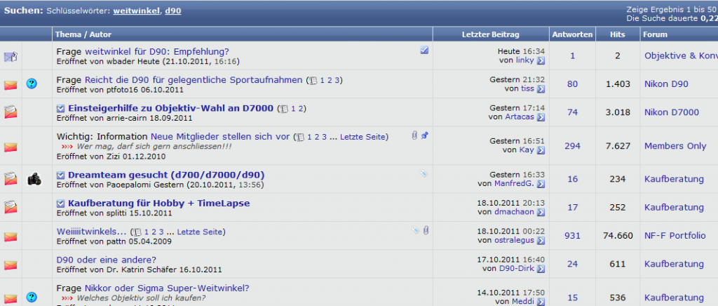 nff search ww d90