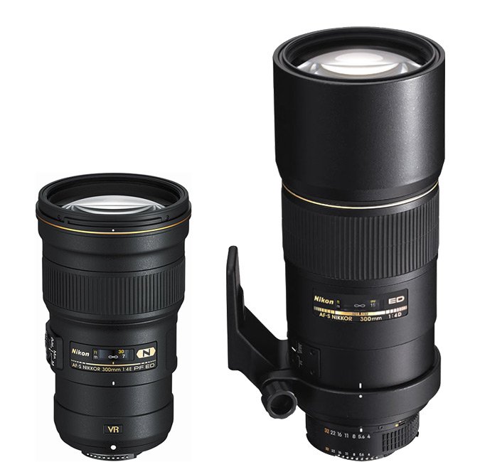 Nikkor 300mm f4D IF ED vs Nikkor 300mm f4E VR