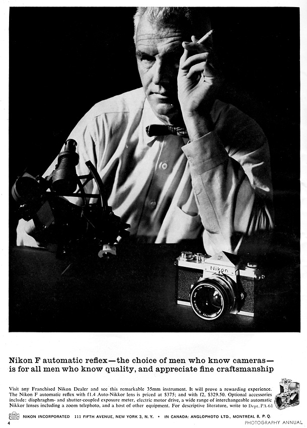 Nikon F Werbung 1961 1