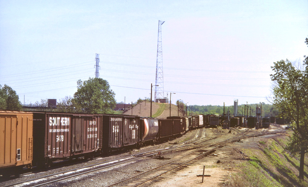 NorthCarolina 1981 TIF 0004a f: Southern railways in Winston-Salem; scan von Kodachrome 25 mit Canoscan 9000F