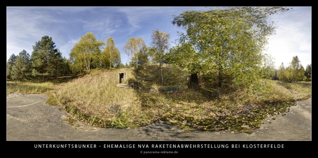 NVA Raketenabwehrstellung bei Klosterfelde - Unterkunftsbunker
