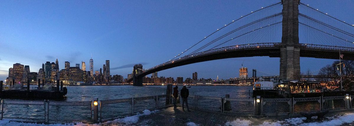NYC Manhattan samt Brooklyn Bridge 1200