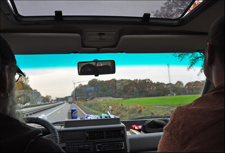 on the road