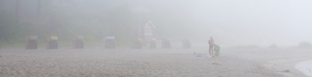 Ostsee Haffkrug Seenebel 8.00 Uhr morgens