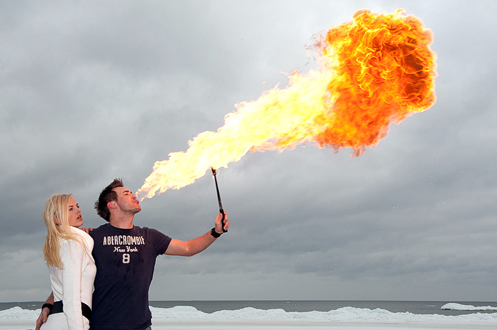 Paddy der Feuerspucker