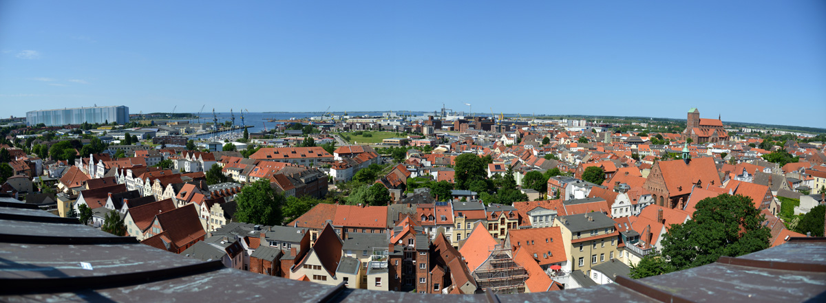 panorama wismar hafen kl