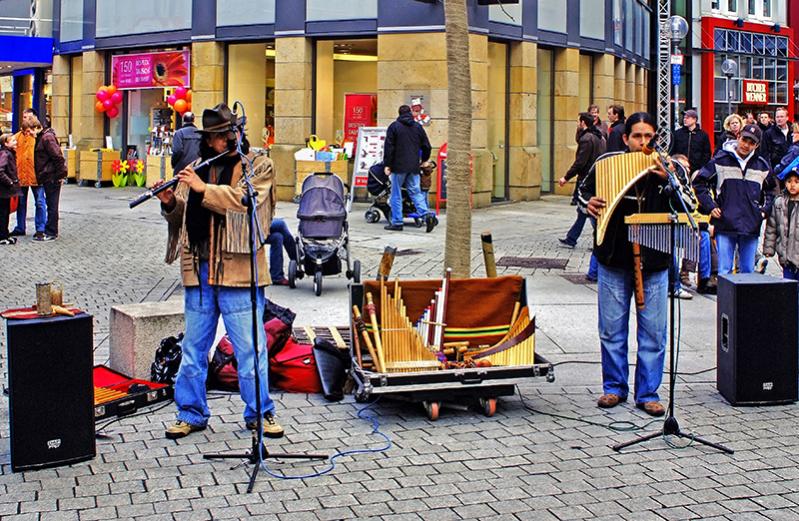 peruanische Volksmusik auf den Straßen Osnabrücks ShiftN