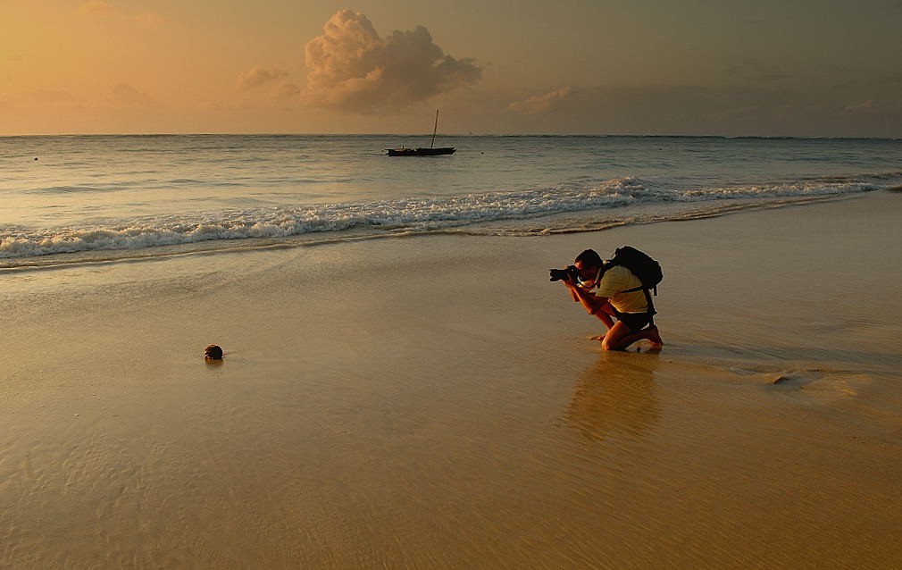 Photographer in action