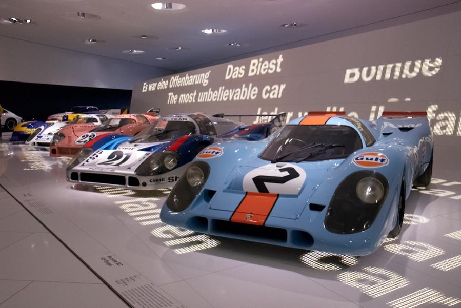 Porsche 917, der schnellste Sportwagen der Welt. Porsche Museum Stuttgart-Zuffenhausen, 28. März 2009. Nikon D200, Zoom-Nikkor 3.5-5.6/16-85 mm AF-S G