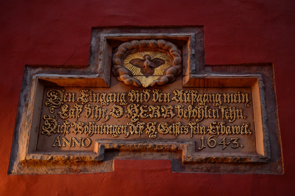 Portalinschrift Heilgeistkloster Stralsund