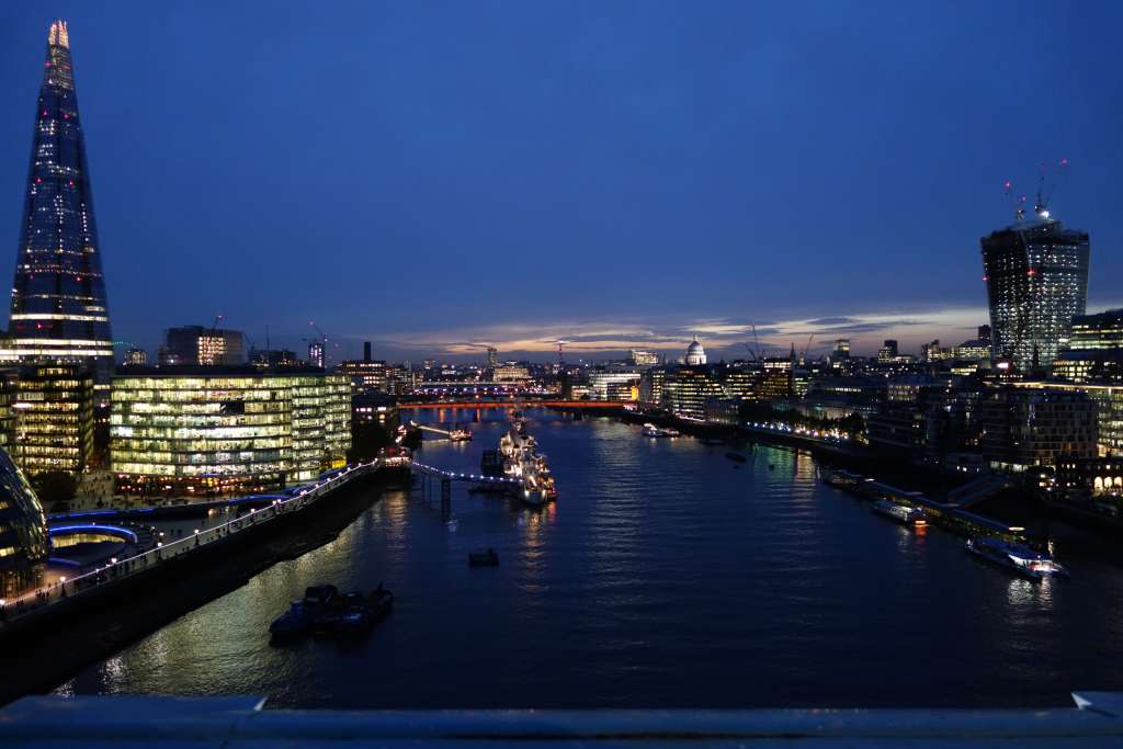 prächtige Sicht von der Towerbridge